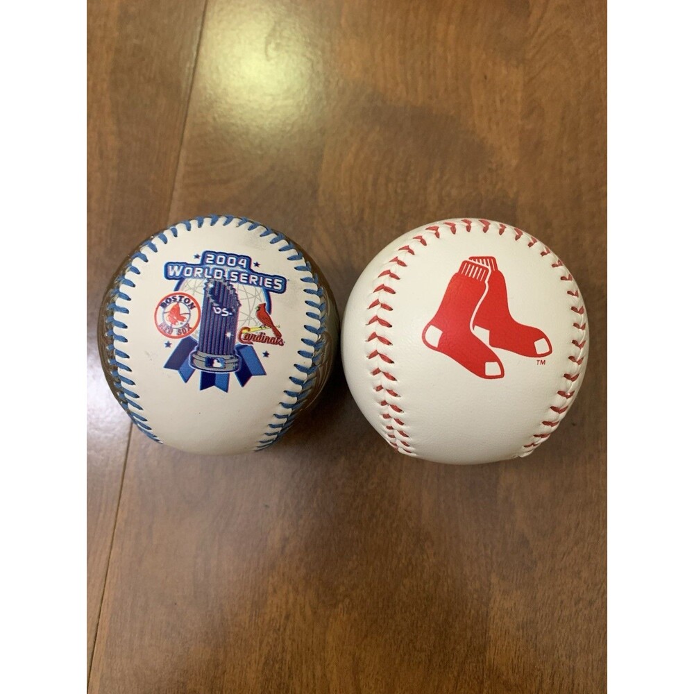Boston Red Sox 2004 World Series Champions Rawlings Baseball Lot of 2 Souvenir